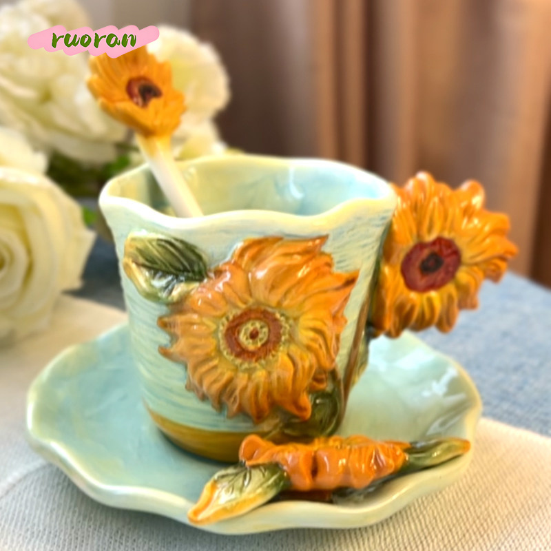 Coffee Tea Van - Van Gogh Starry Night Ceramic Coffee
