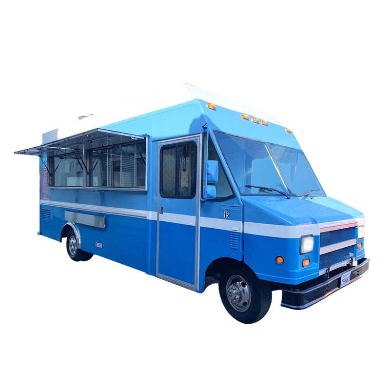 Coffee Tea Van - Blue Color Electric Coffee Vending Vehicle