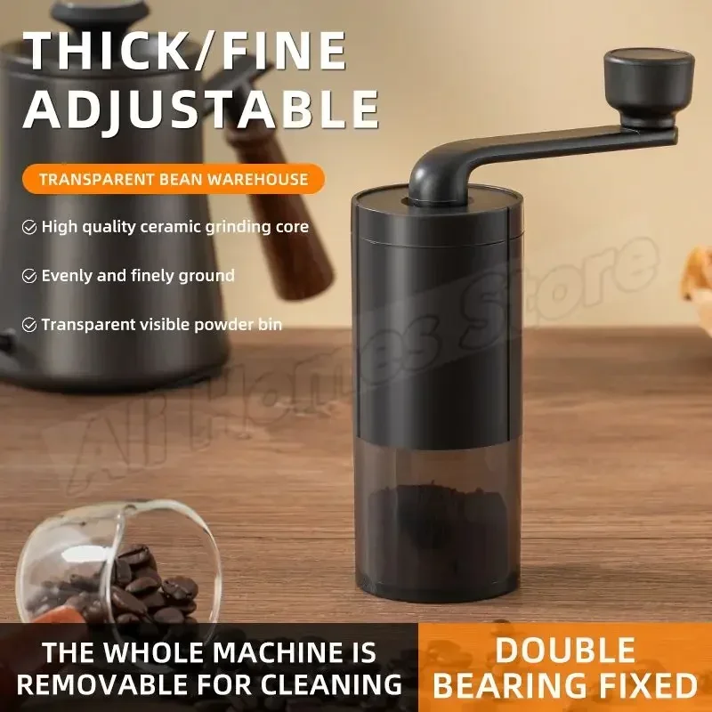Burr Hand Grinder - Bearing Adjustable Coffeebe Manual Coffee Grinder