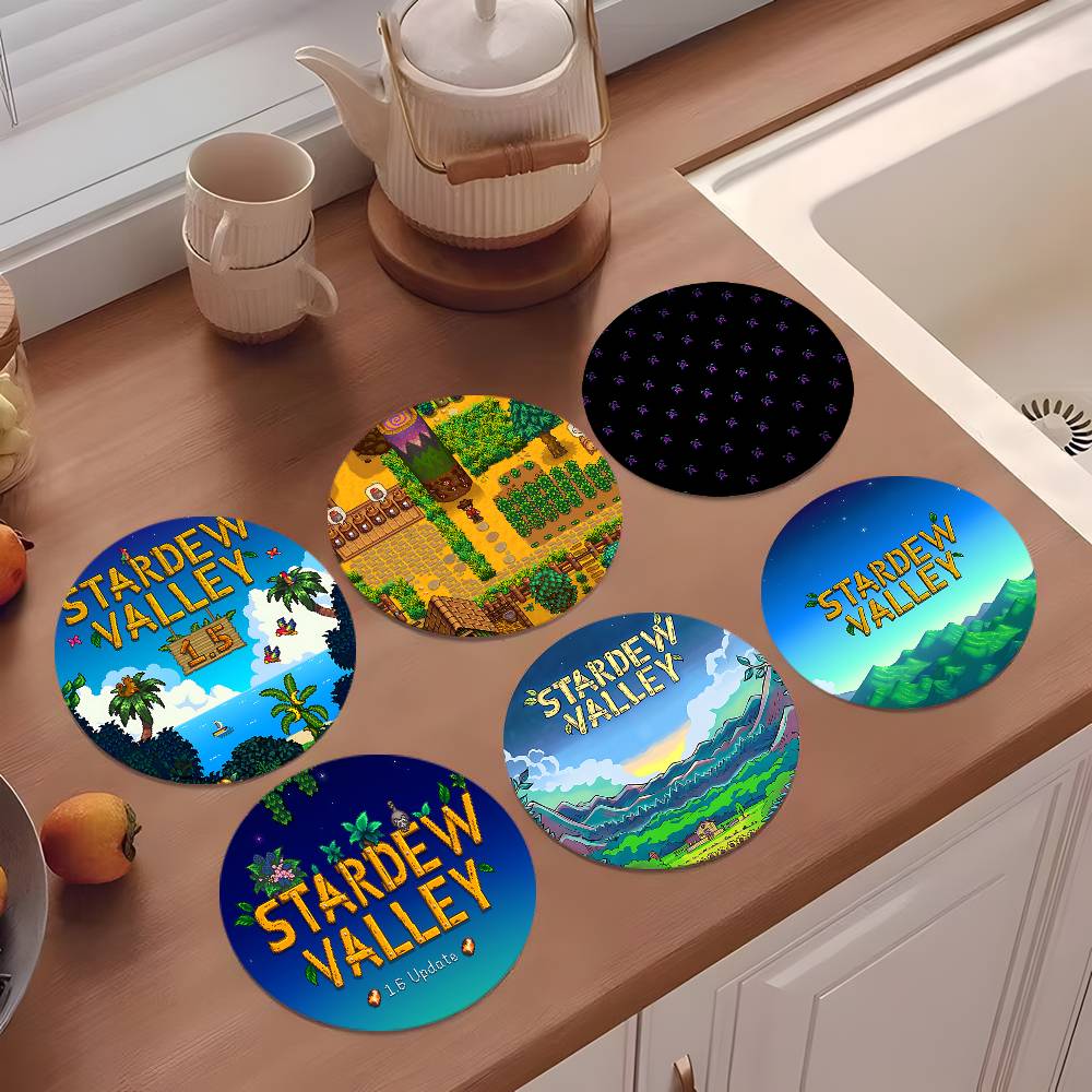 Valley Tea And Coffee - S-Stardew Valley Coasters 10cm Round Wooden