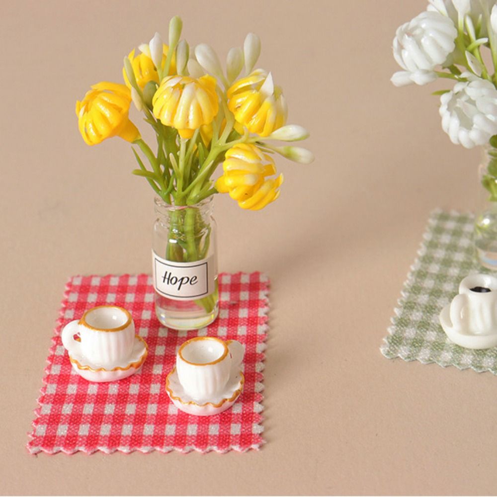Coffee Tea For Plants - New 1:12 1:12 Dollhouse Miniature Flower