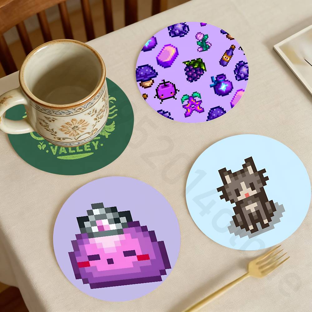 Valley Tea And Coffee - S-Stardew V-Valley Wooden Cup Coaster Tea