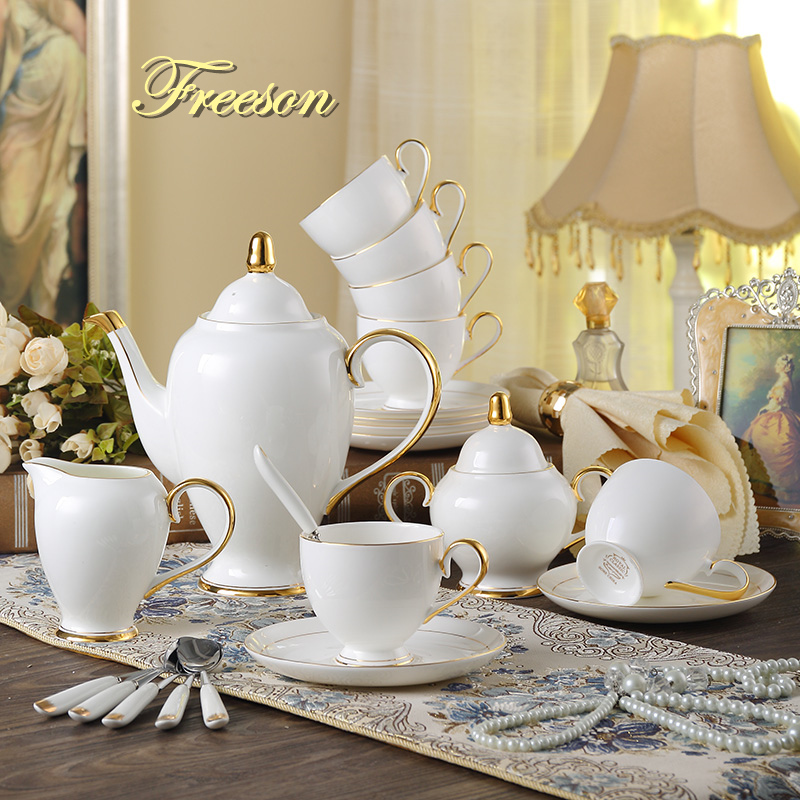 Coffee Tea Jug - Grace Bone China Coffee Set White