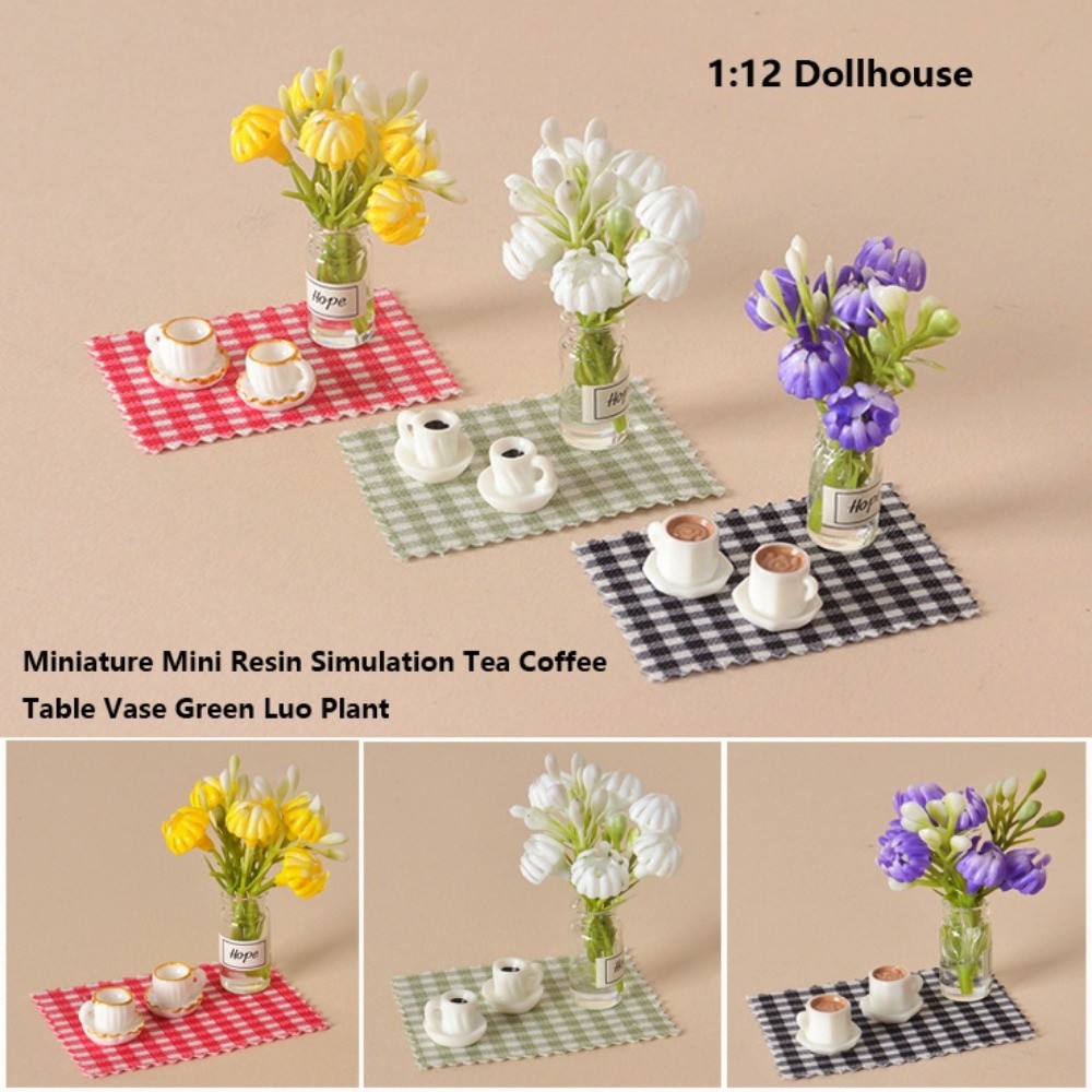 Coffee Tea For Plants - 1:12 1:12 Dollhouse Miniature Flower Resin