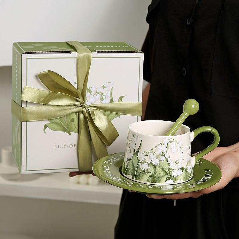 Valley Tea And Coffee - Original Hand Painted Lily of Valley