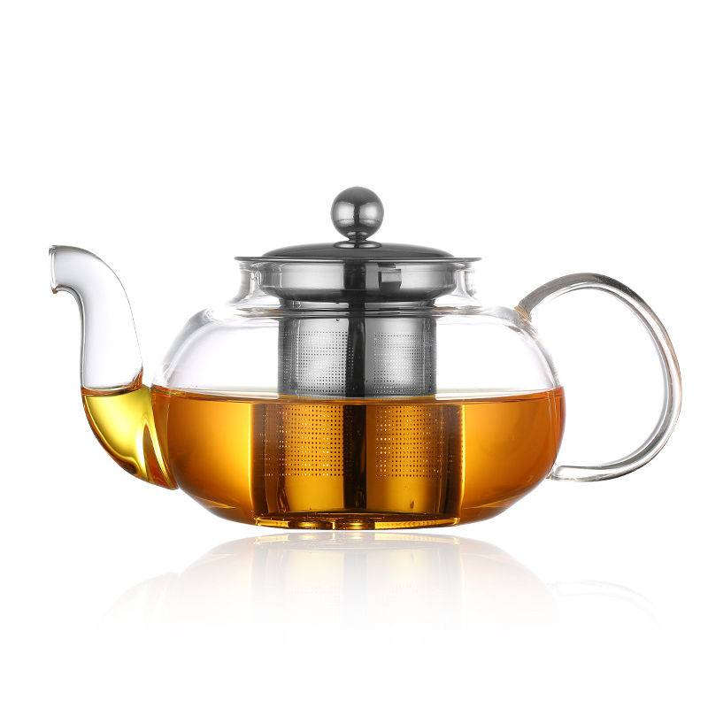 Coffee Tea Games - 600/800ml Heat Resistant Glass Teapot Flower