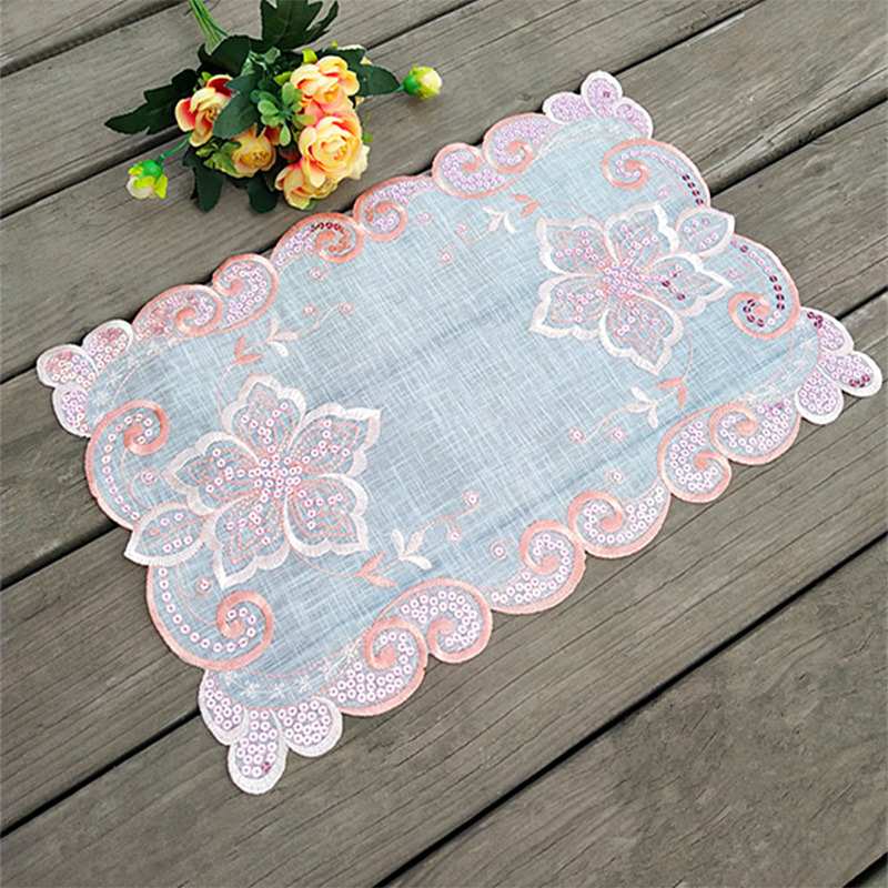 Coffee Tea Place - Modern Lace Placemat Cup Coaster Mug