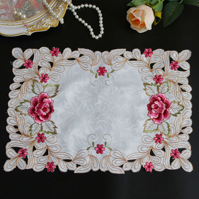 Coffee Tea Place - Modern Lace Embroidery Table Place Mat