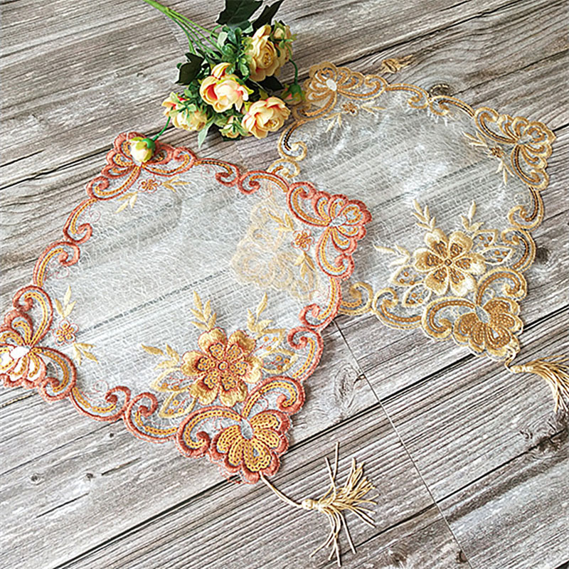 Coffee Tea Place - Hot Lace Embroidery Table Place Mat