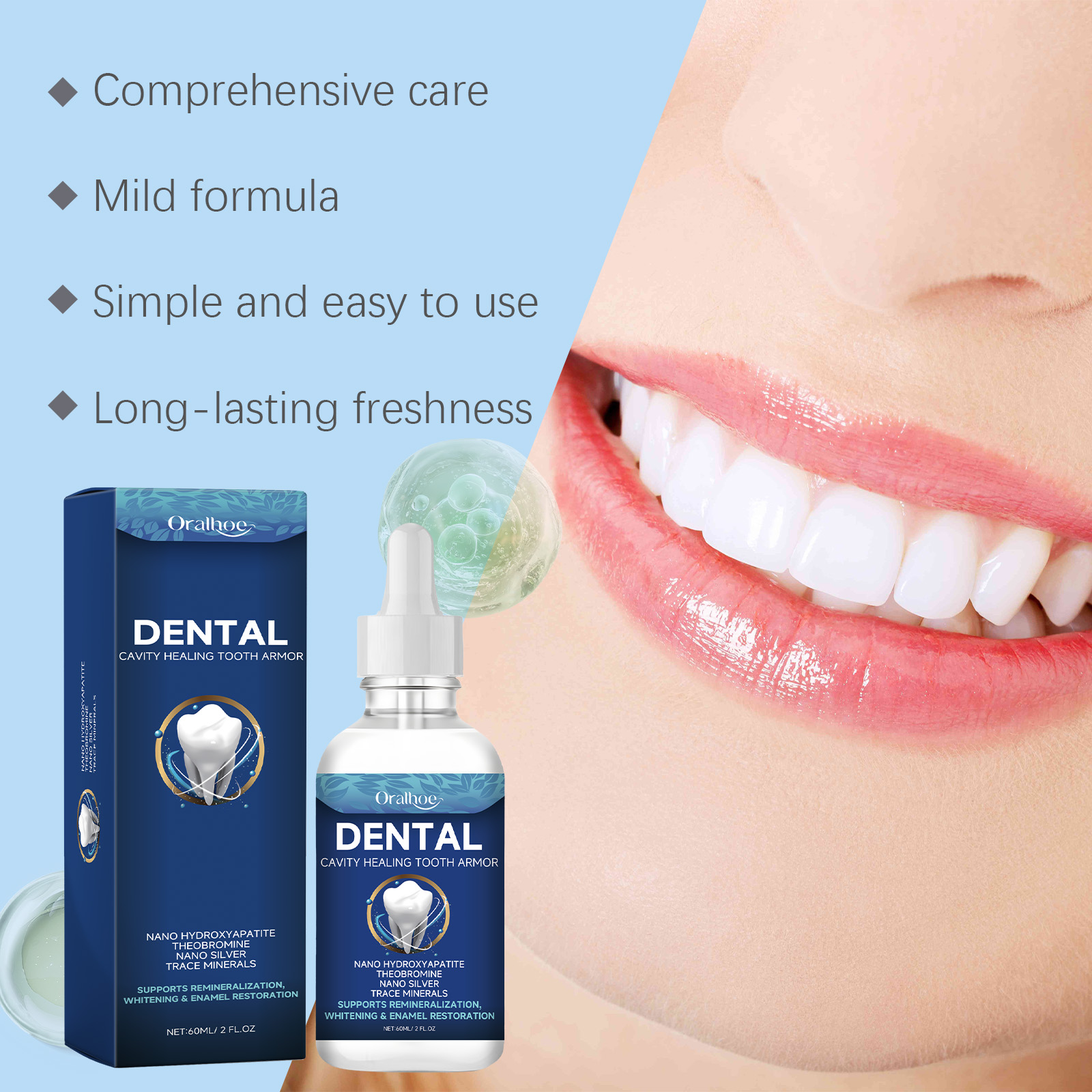 Oralhoe Teeth Brighten Serum L - огляд і ціна Coffee Tea For Plants
