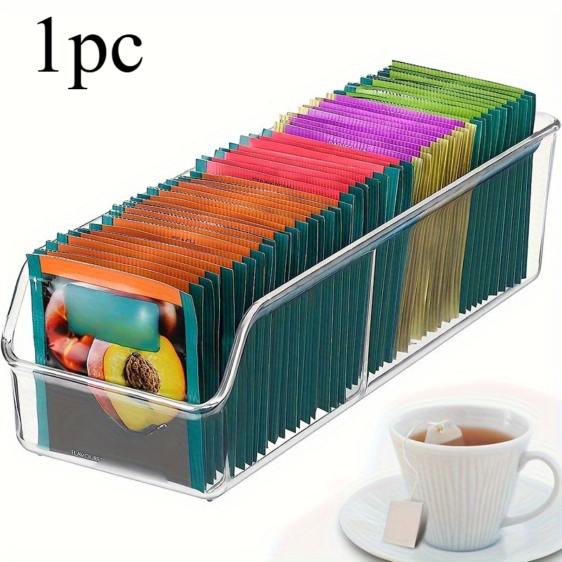 1pc Clear Tea Bag Organizer Bo - огляд і ціна Coffee Tea And Sugar Canisters