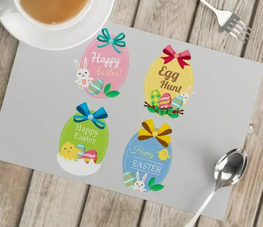Cartoon Easter Bunny Eggs Prin - огляд і ціна Coffee Tea Place
