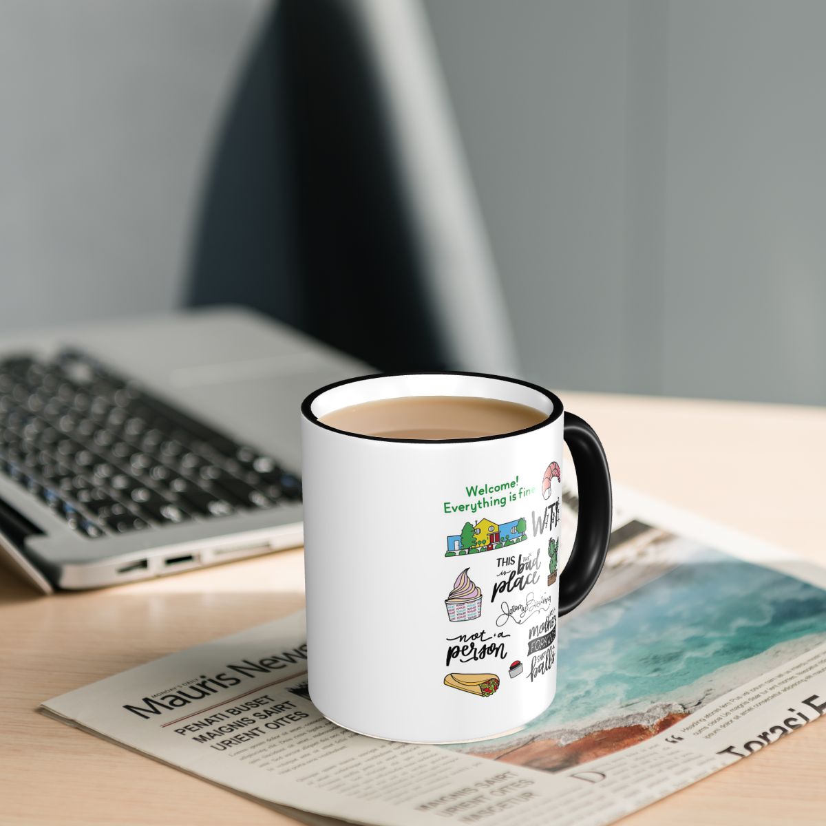 The Good Place TV Show Art Mug - огляд і ціна Coffee Tea Place