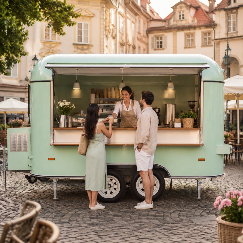 Food Truck Trailer Street Cate - огляд і ціна Coffee Tea Van