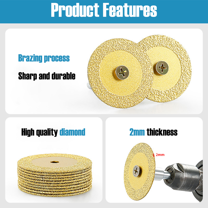 40mm Braze Diamond Saw Blade M - огляд і ціна Burr Hand Grinder