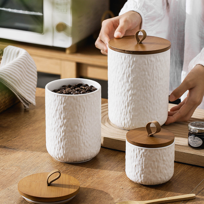 Rock Pattern Ceramic Tea Stora - огляд і ціна Coffee Tea And Sugar Canisters