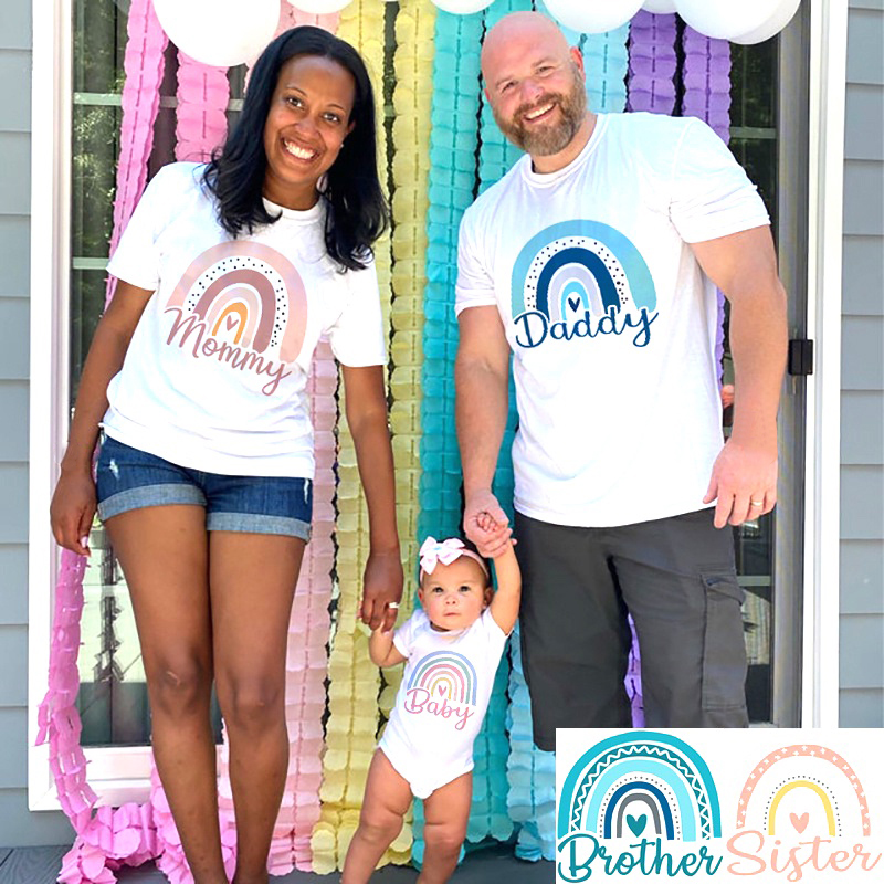 Rainbow Family Matching Outfit - огляд і ціна Coffee Tea Or Me