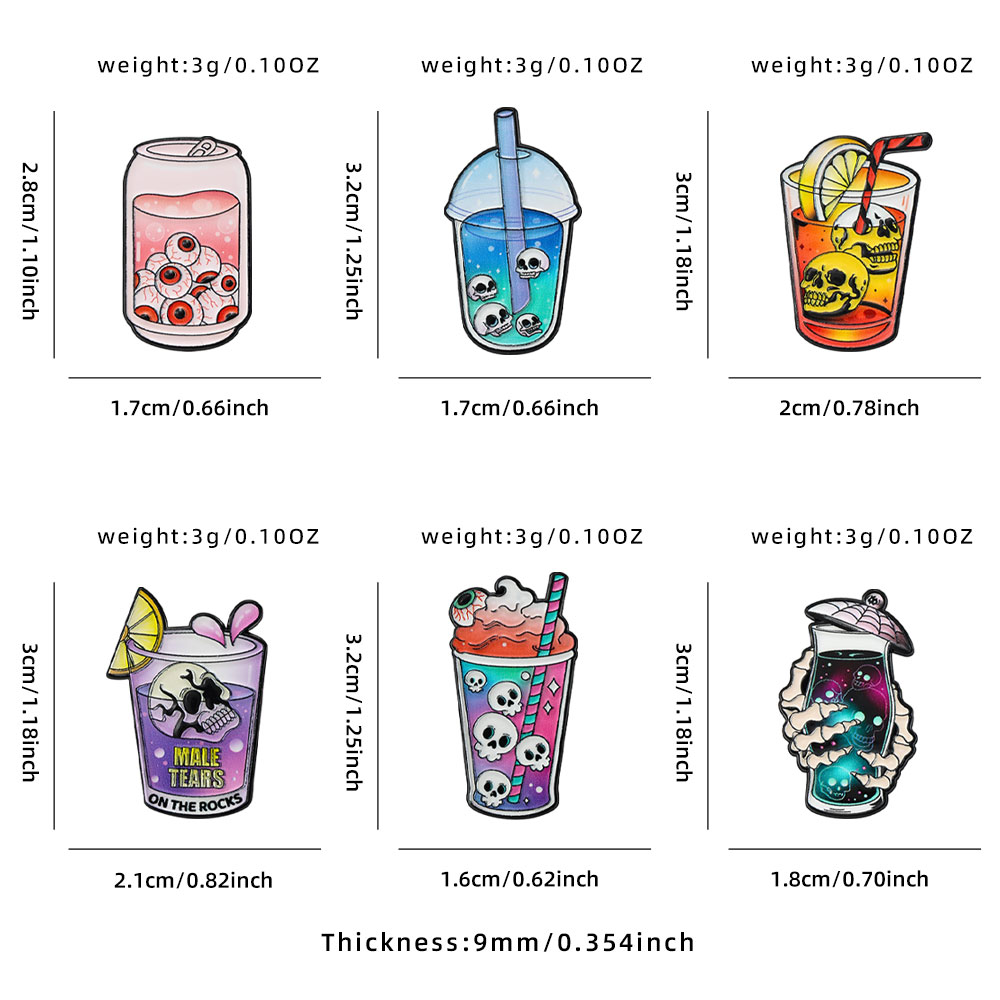 6pcs Cool Halloween Enamel Pin - огляд і ціна Mug Tea Coffee