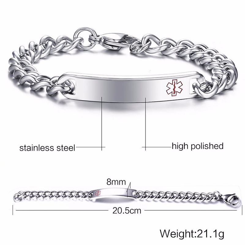 Vnox Medical Alert ID Bracelet - огляд і ціна Coffee Tea Or Me