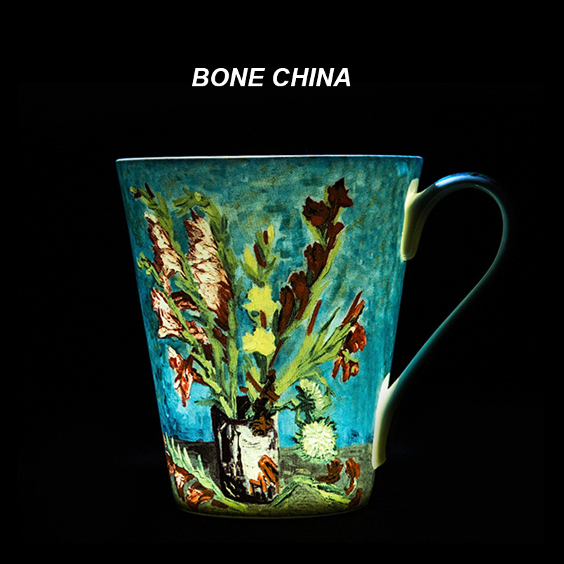5 Pcs Set Bone China Van Gogh  - огляд і ціна Coffee Tea Van