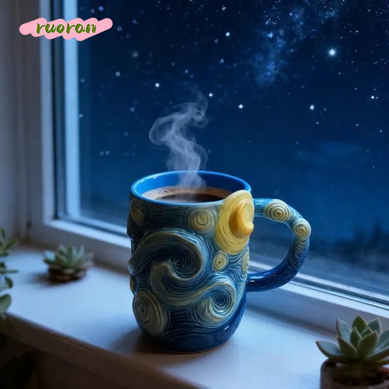 Van Gogh Starry Night Mug Crea - огляд і ціна Coffee Tea Van
