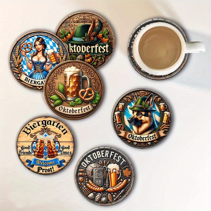 6pcs 4in Wooden Vintage Beer F - огляд і ціна Coffee Tea Jug