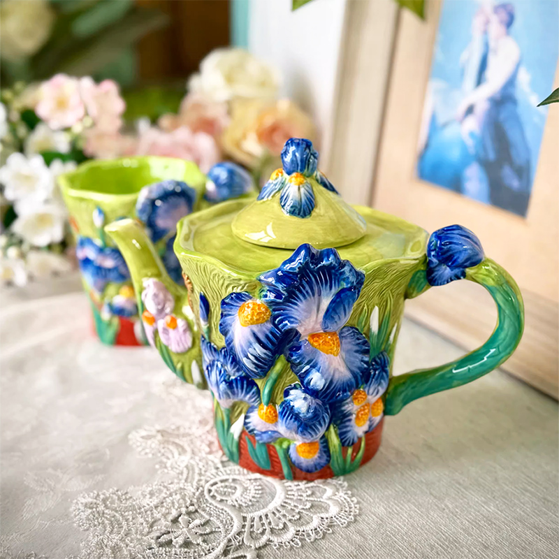Creative Blue Floral Ceramic C - огляд і ціна Coffee Tea Van