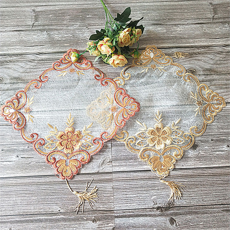 Hot Lace Embroidery Table Plac - огляд і ціна Coffee Tea Place