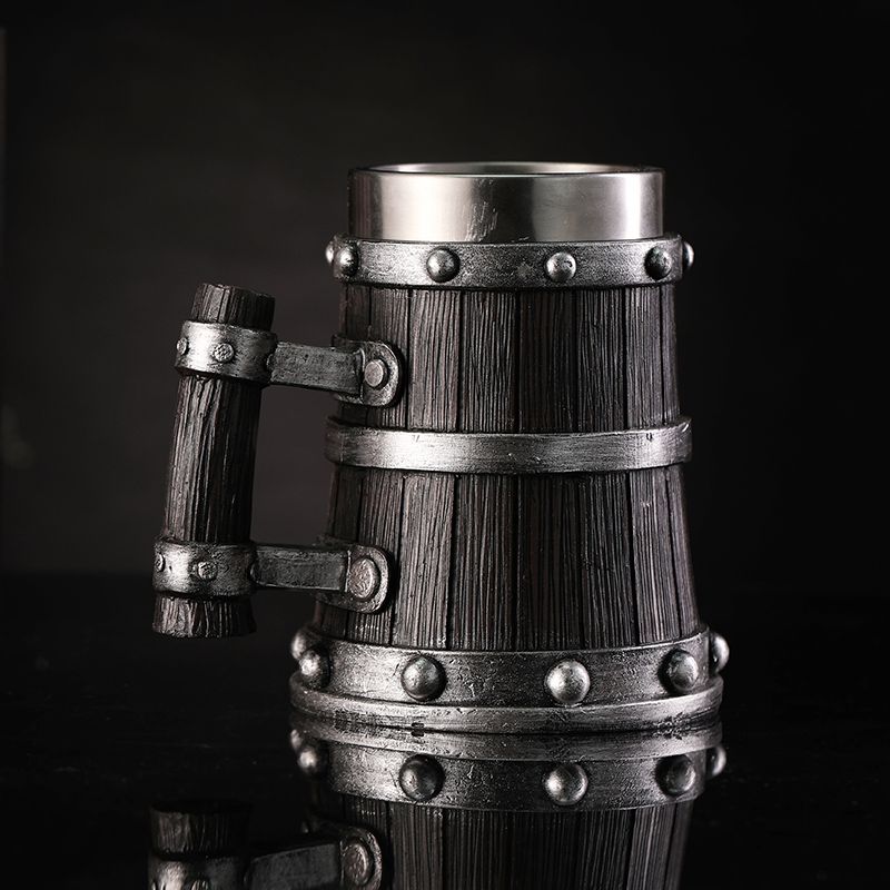 Wood Grain Beer Glass Resin St - огляд і ціна Mug Tea Coffee