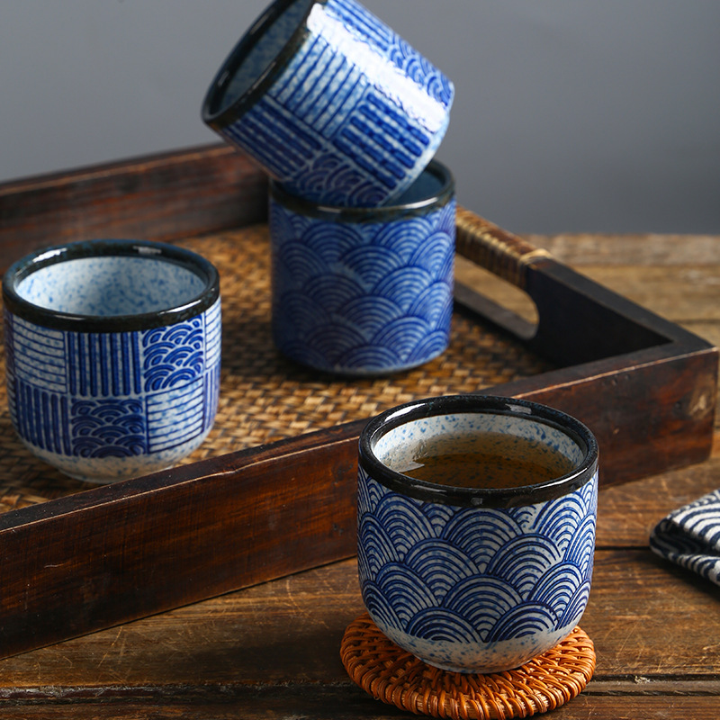1PC Seawave Pattern Ceramic Co - огляд і ціна Mug Tea Coffee