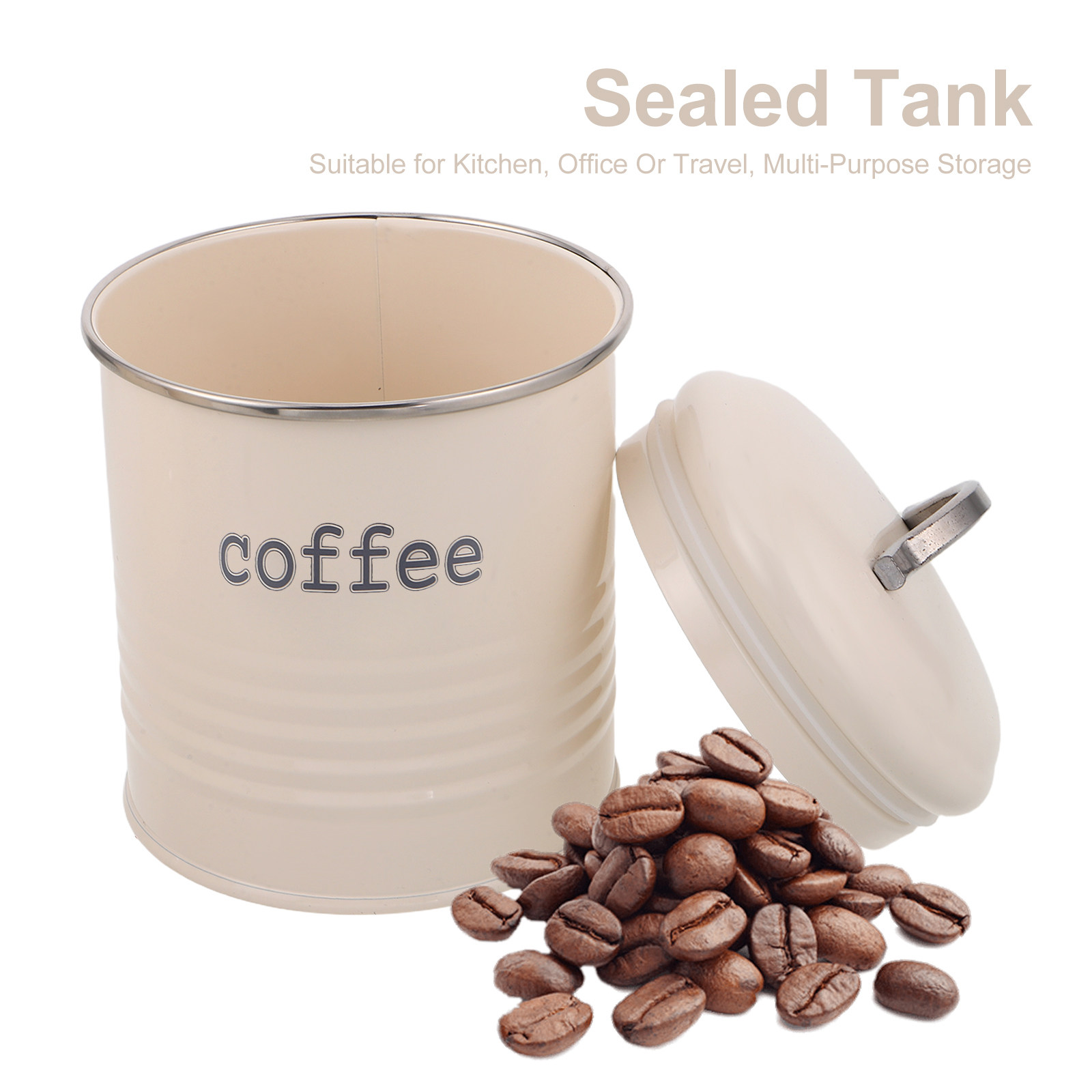 3Pcs Sealed Coffee Bean Contai - огляд і ціна Coffee Tea And Sugar Canisters